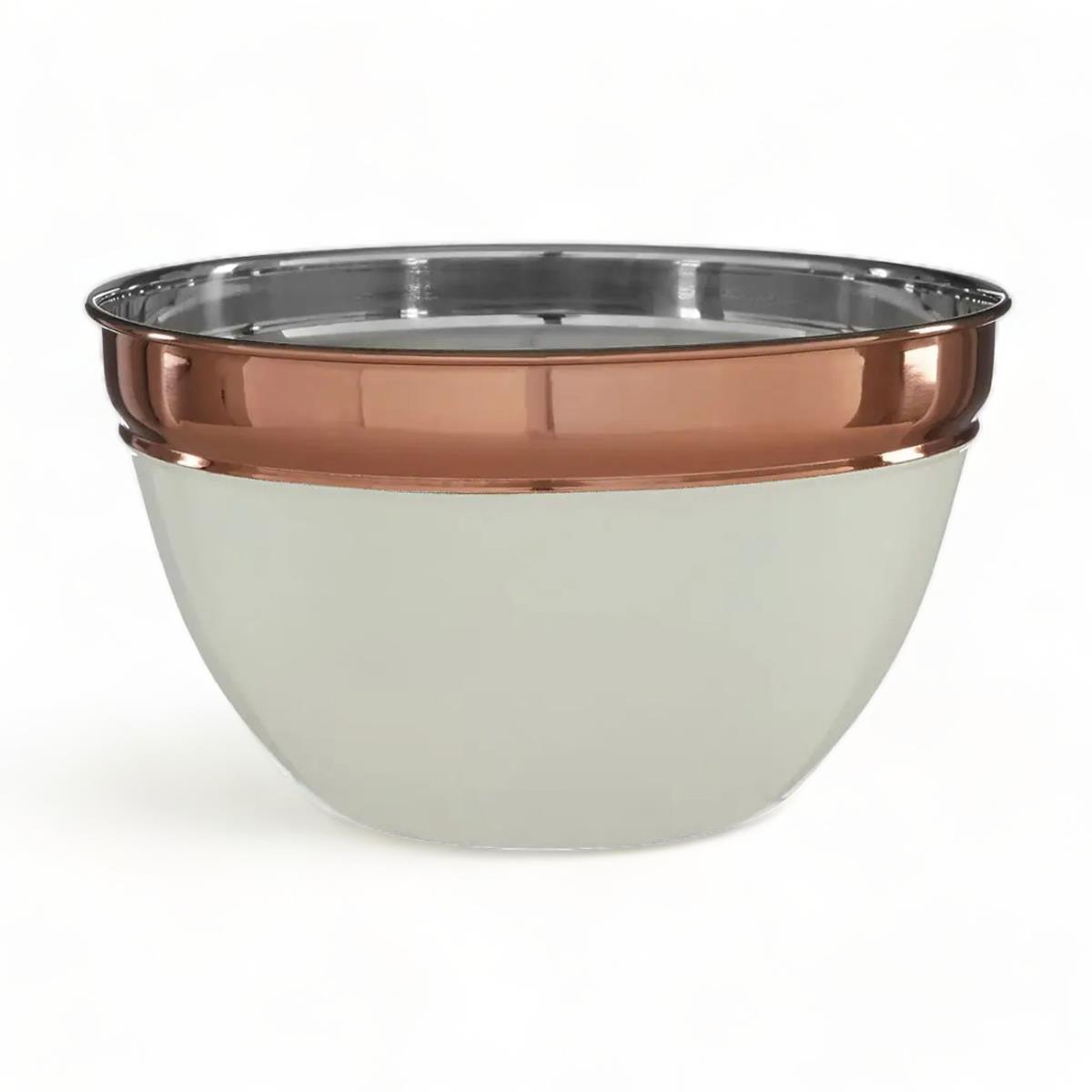 Cream + Copper Mixing Bowl