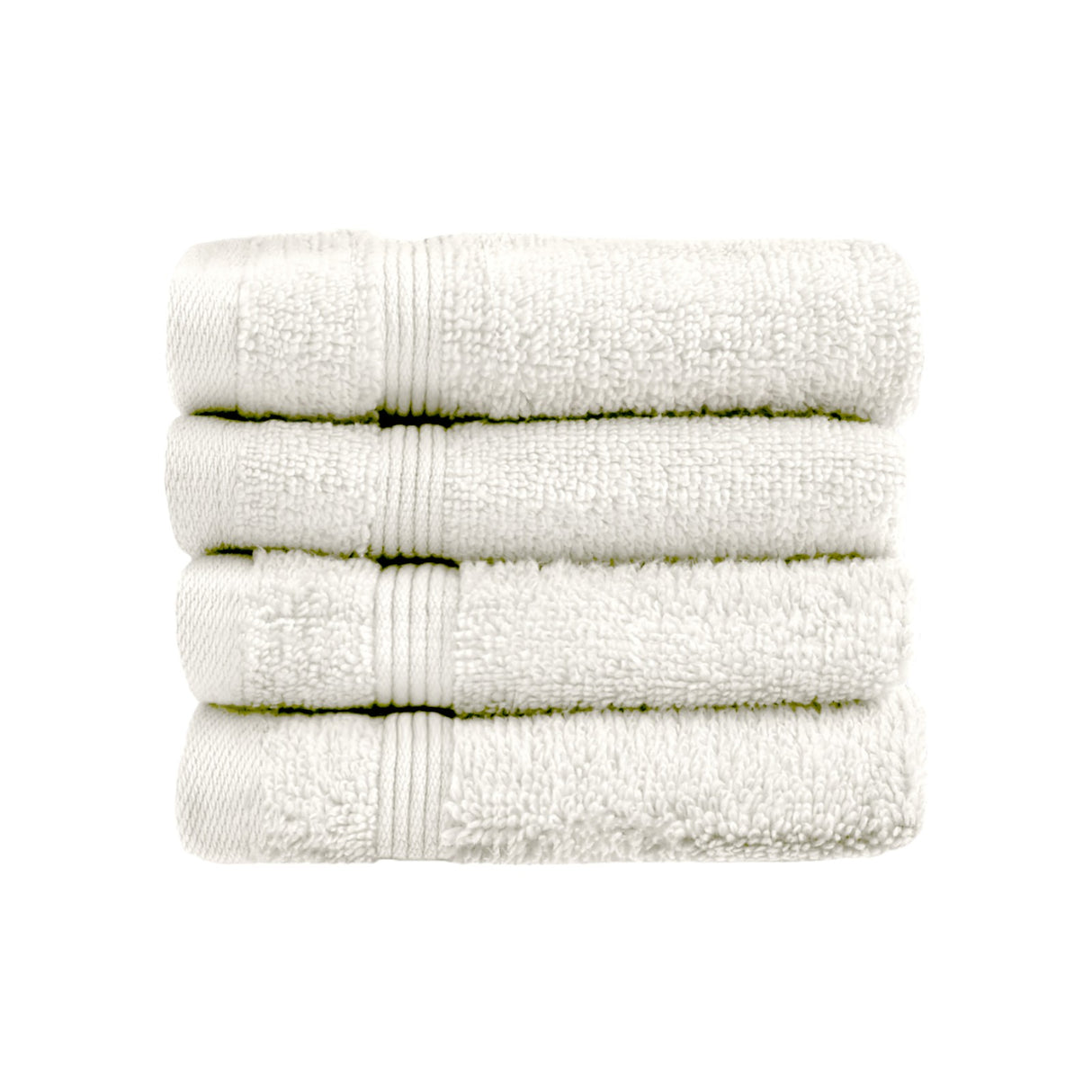 Luxury Zero Twist Egyptian Cotton Face Cloth 4 Pack Cream Towels Allure   