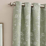 Sophia Room Darkening Eyelet Curtains Sage