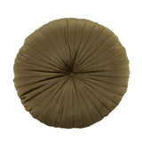 Pleated Round Cushion Olive