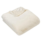 Stanza Faux Fur Throw Ecru