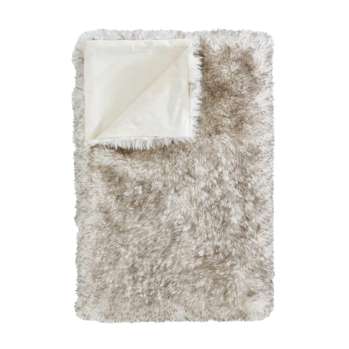 Arctic Fox Faux Fur Throw