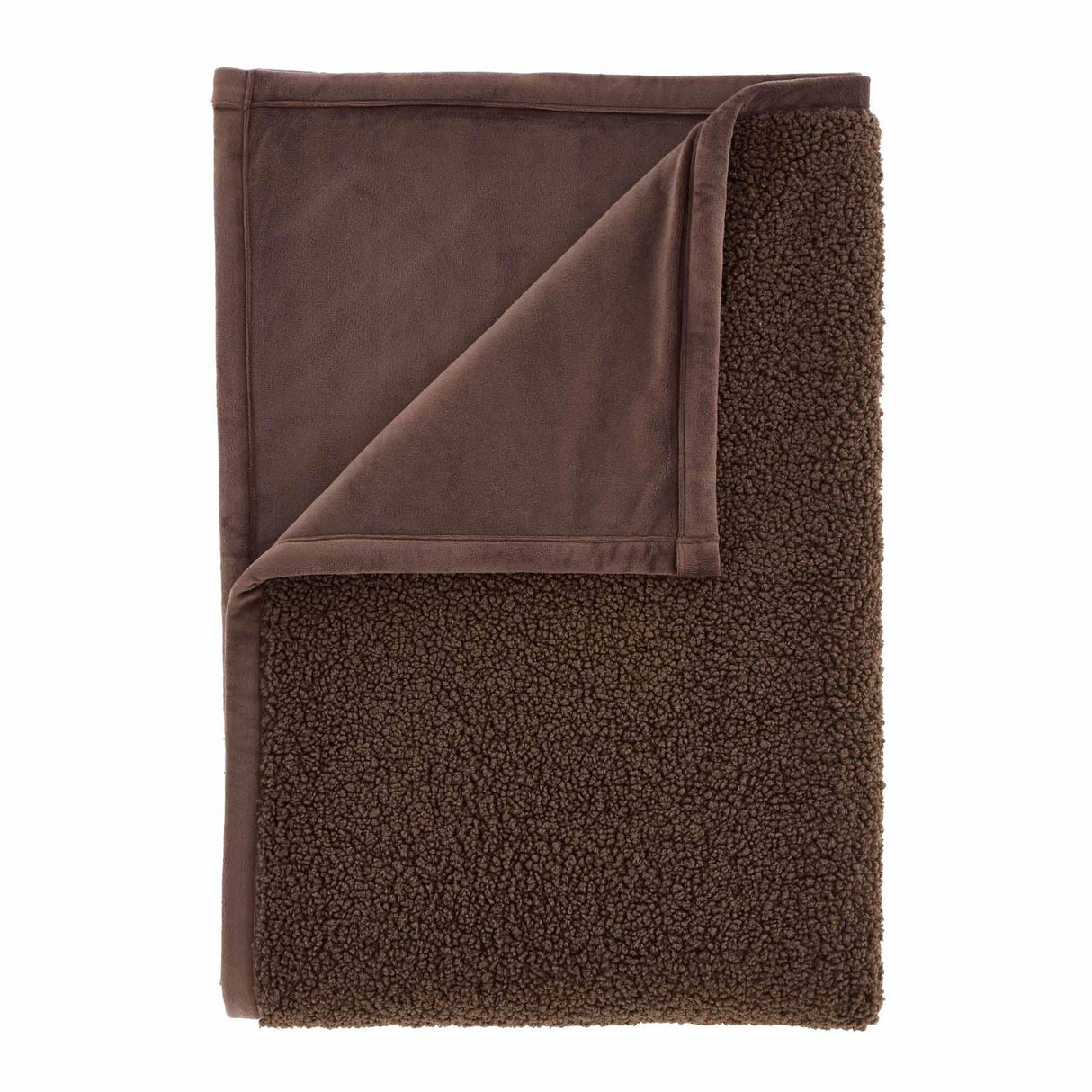 So Soft Velvet Bouclé Throw Chocolate