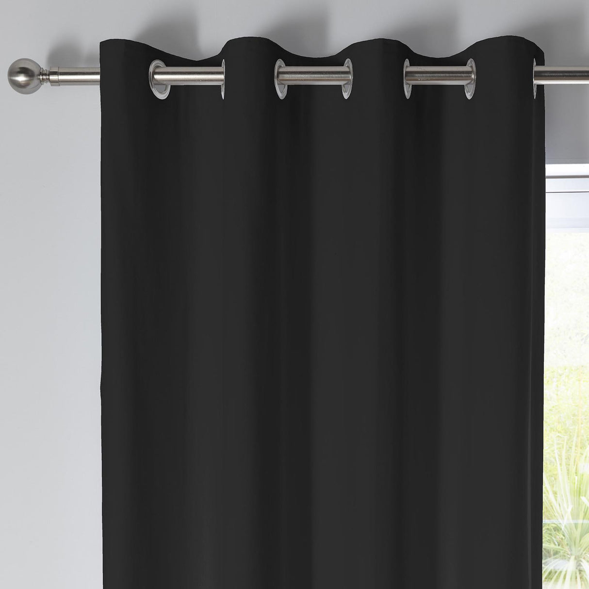 Sorbonne Eyelet Curtains Black