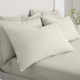 200TC Cotton Percale Pillowcases Natural