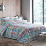 Applecross Check Flannelette Brushed Cotton Duvet Cover Set