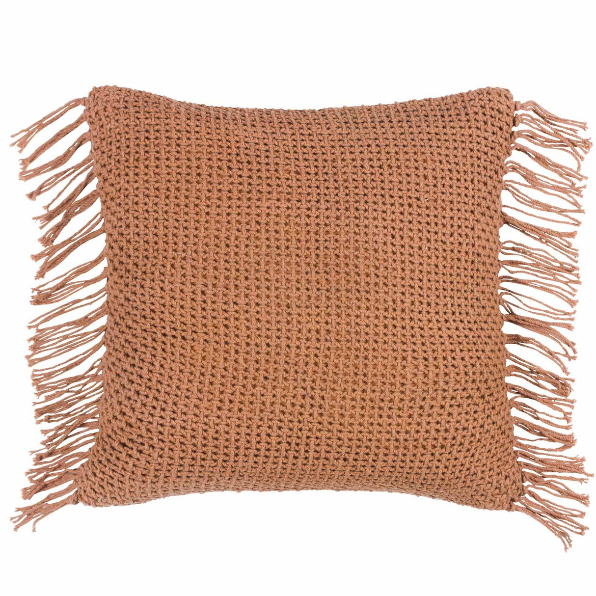 Nimble Fringed Cotton Cushion Cover 18" x 18" (45cm x 45cm)