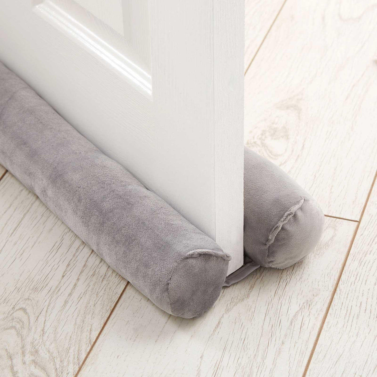 Kingsley Matt Velvet Draught Excluder Silver