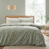 Shadow Leaves Duvet Cover Set Green