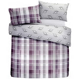 Colville Check Flannelette Brushed Cotton Duvet Cover Set