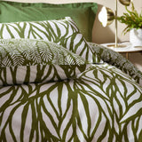 Frond Abstract Cotton Rich Reversible Duvet Cover Set