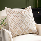 Henley Velvet Jacquard Cushion Cover 20" x 20" (50cm x 50cm)