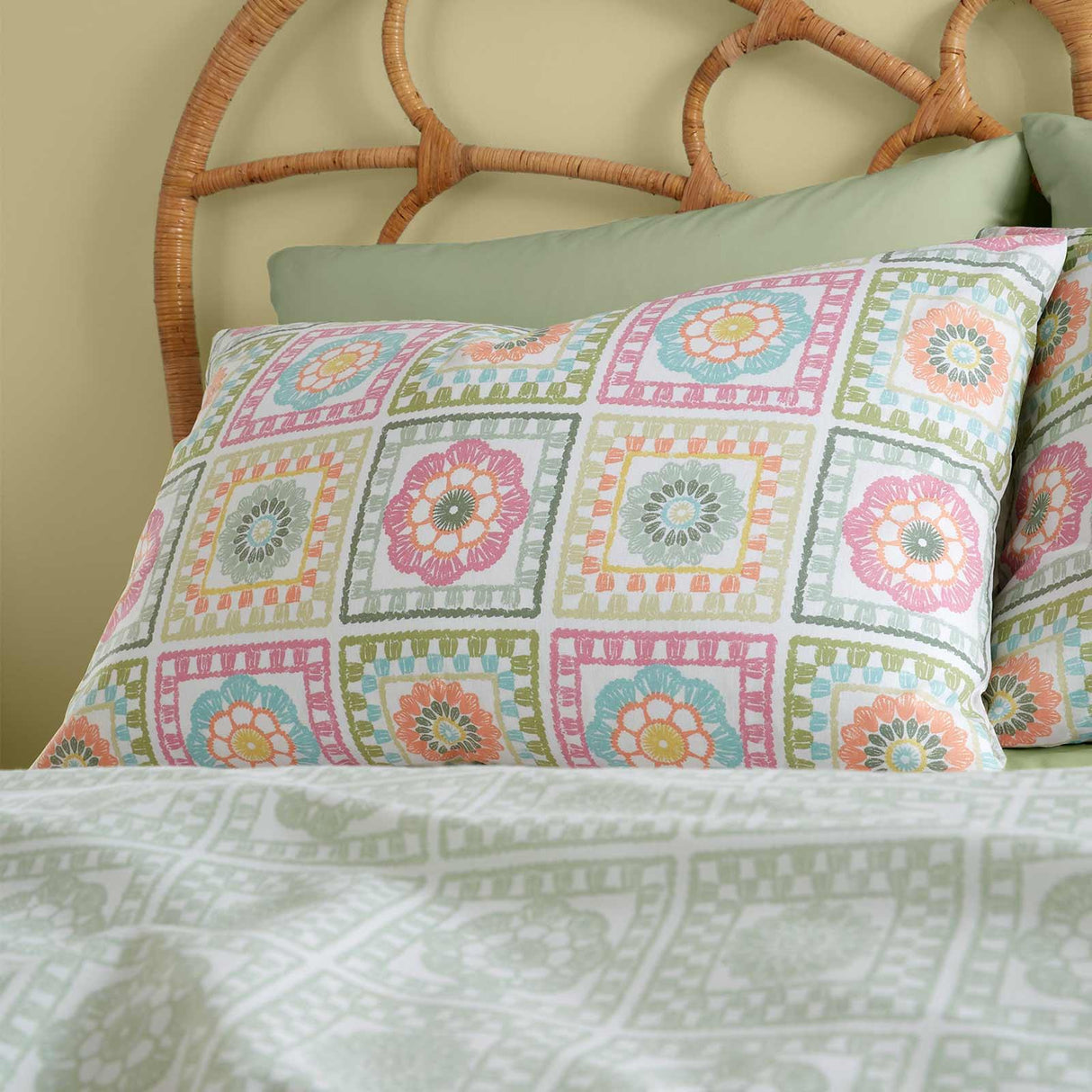 Crochet Print Duvet Cover Set