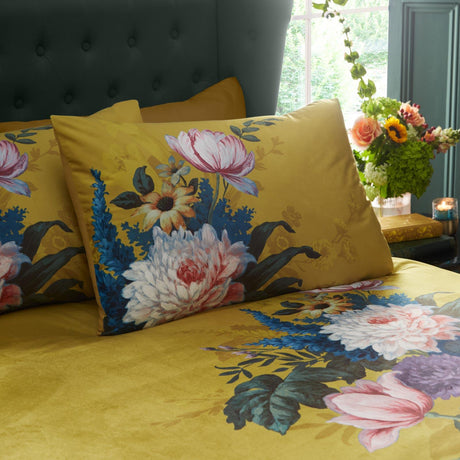 Ashington Floral Velvet Duvet Cover Set