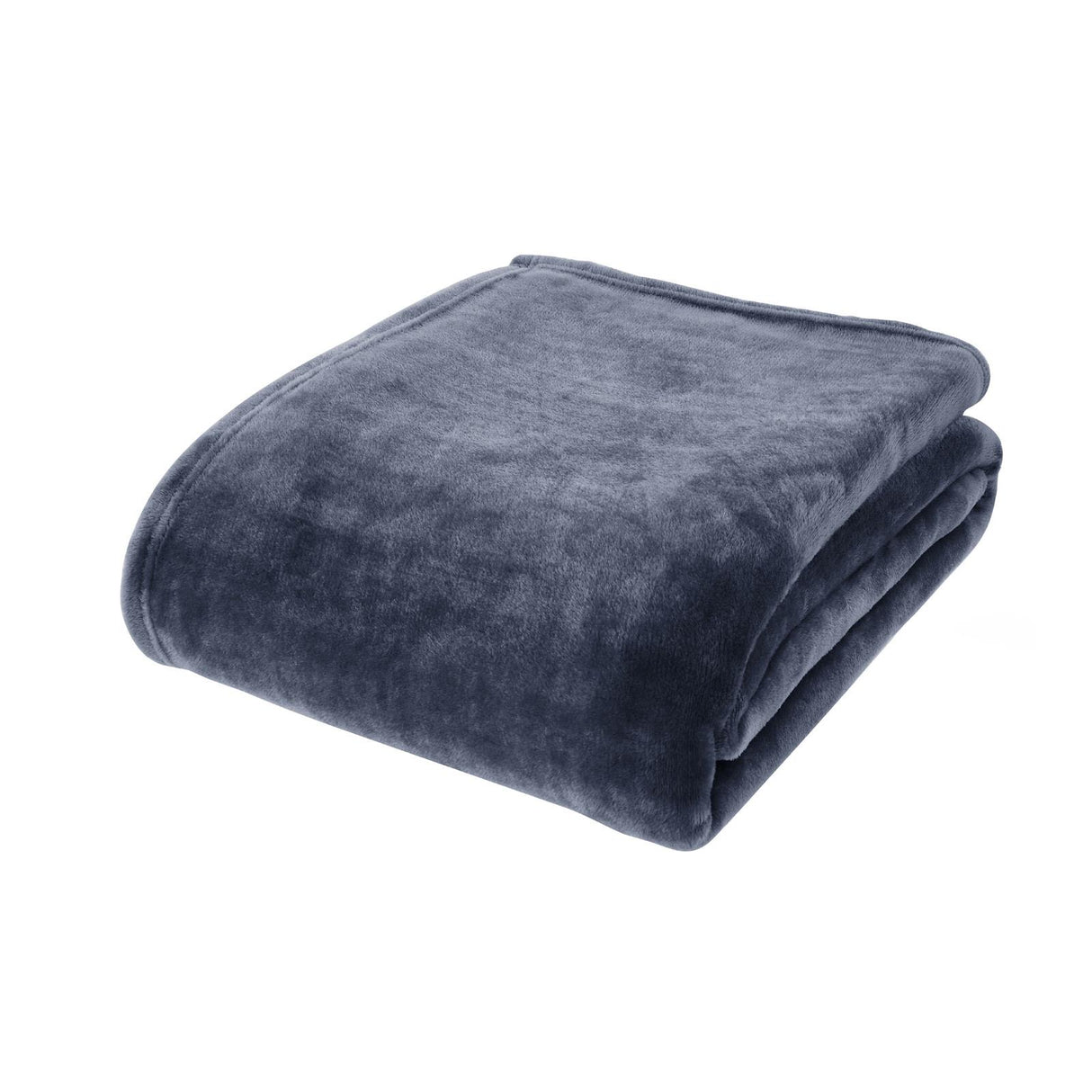 Raschel Velvet Touch Throw Lansfield Navy