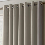 100% Blackout Eyelet Curtains Grey