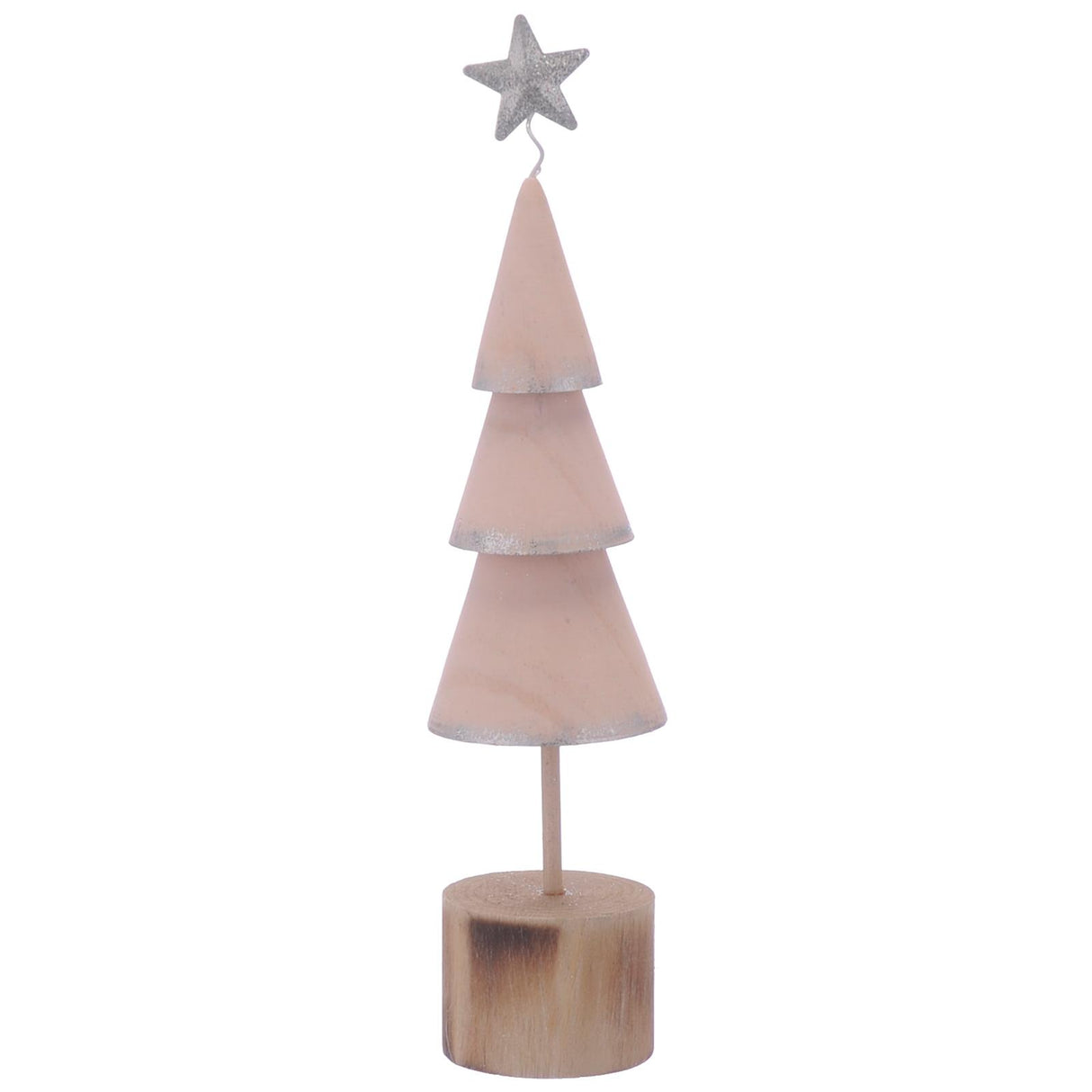 Wooden Pink Tree & Star