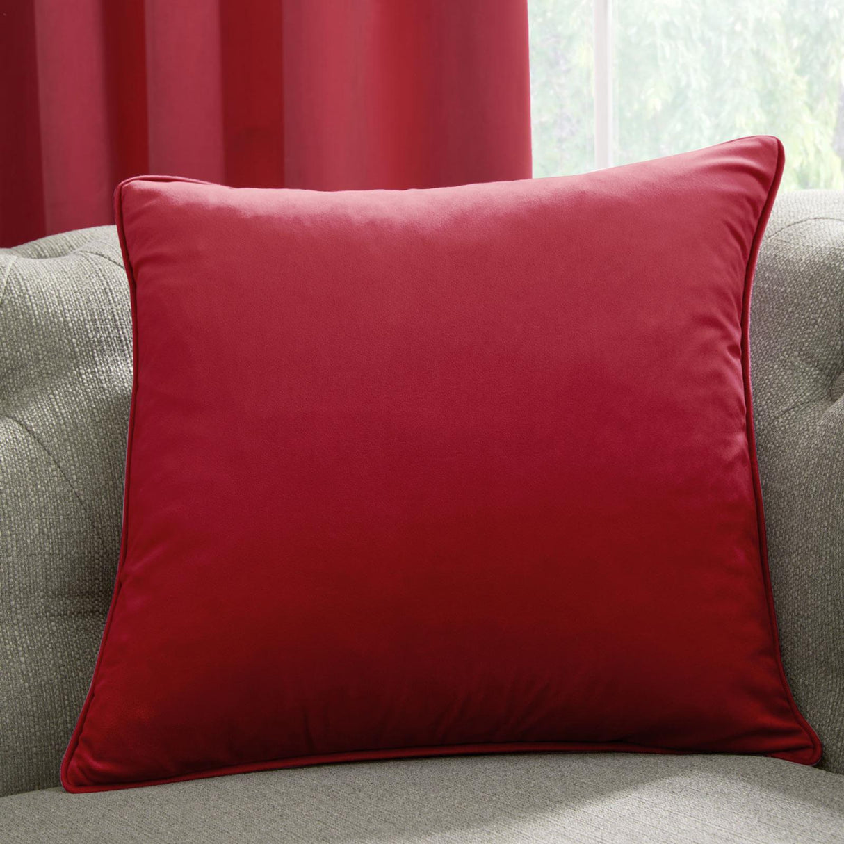 Montrose Velvet Claret Cushion Cover