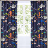 Sea Life Kids Tape Top Curtains