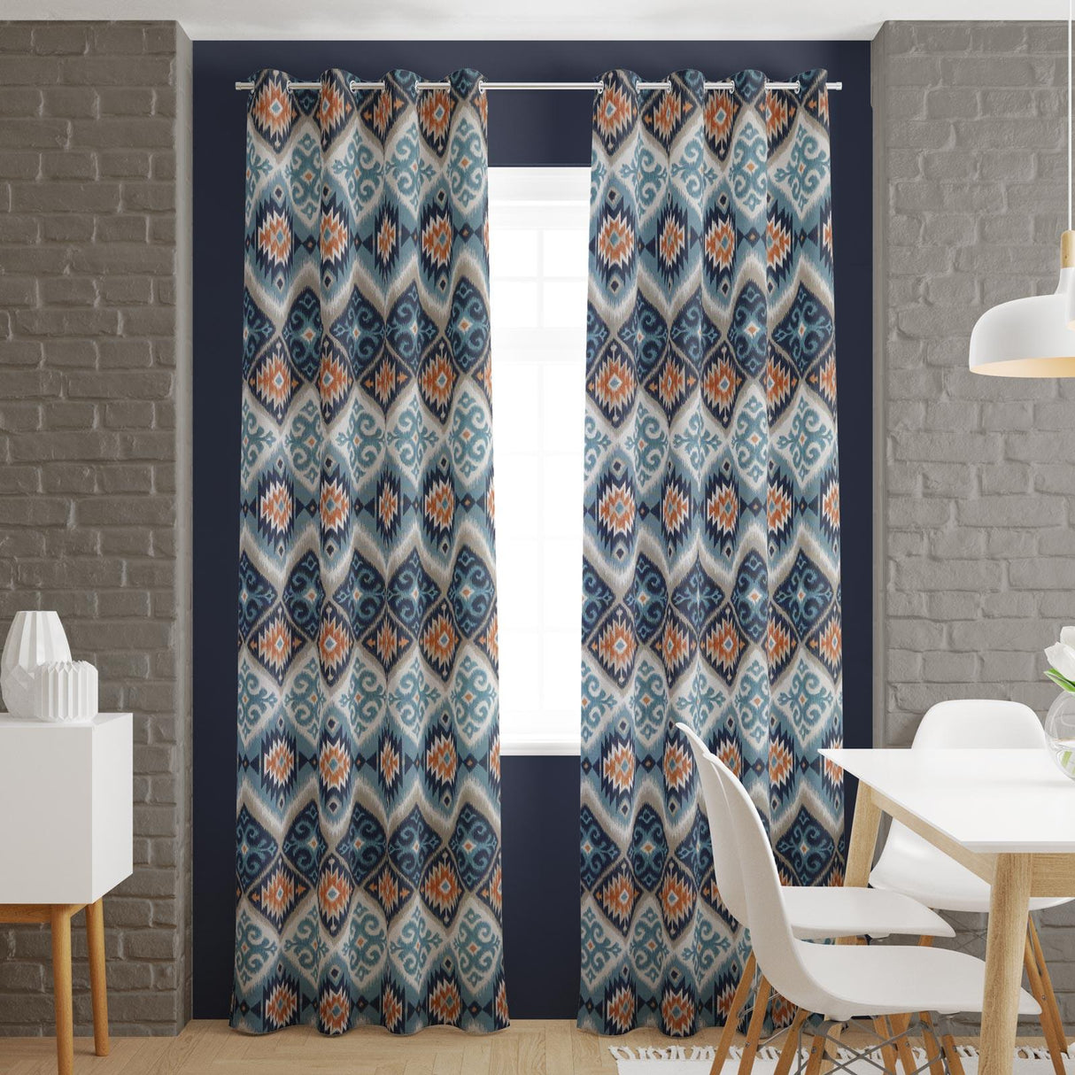 Navajo Teal Made To Measure Curtains