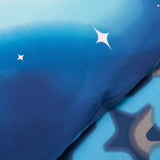 Ombre Stars Duvet Cover Set Blue