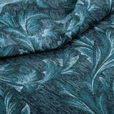 Georgia Chenille Tape Top Curtains Teal