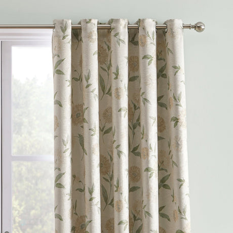 Dahlia Dim Out Eyelet Curtains Natural