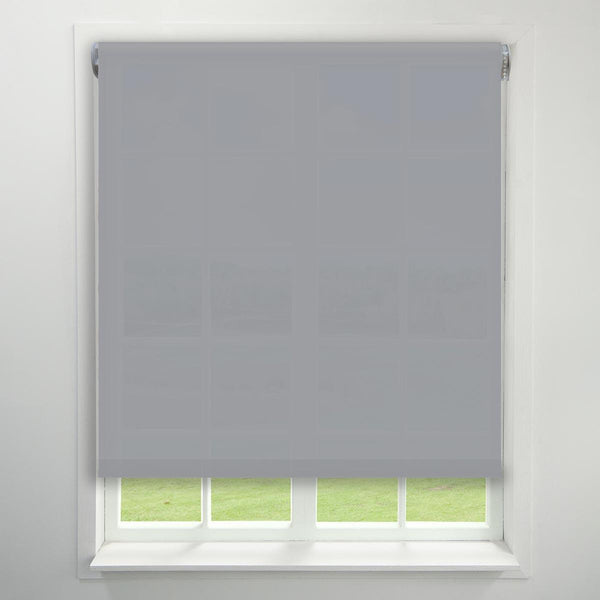 Dawn Made to Measure Roller Blind (Dim Out) Silver Blinds Aubina   