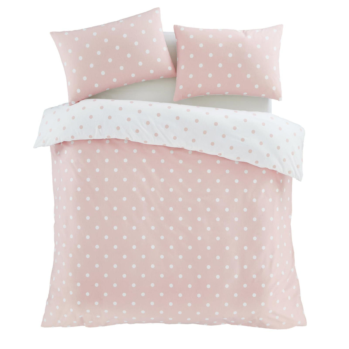 Brushed Polka Dot Duvet Cover Set