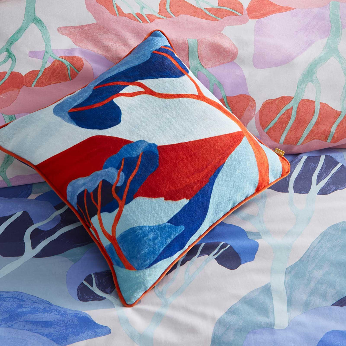 D'Azure Abstract Cushion Cover