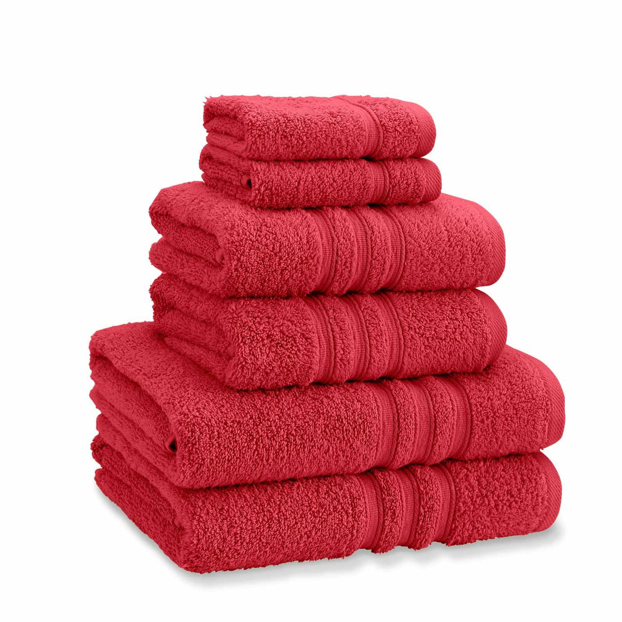 Zero Twist 6 Piece Towel Bale Red