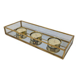 Gold Mirror Tea Light Candle Holder