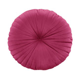 Pleated Round Cushion Hot Pink