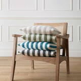 Boucle Stripe Cushion Teal