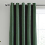 Montrose Blackout Eyelet Curtains Bottle Green