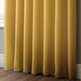 100% Blackout Eyelet Curtains Ochre