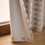 Wilson Check Blackout Eyelet Curtains Natural