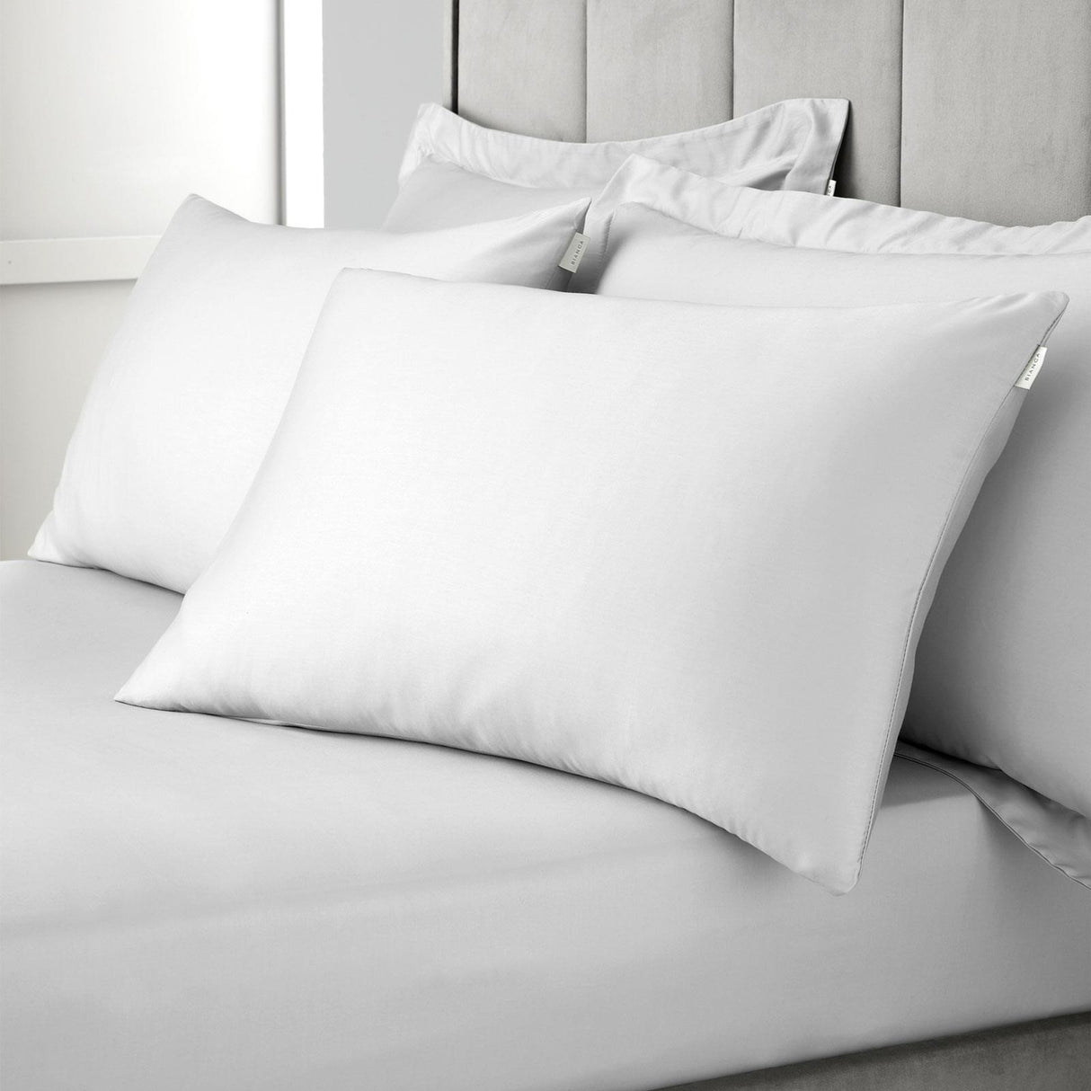 400TC Cotton Sateen Pillowcases Dove Grey