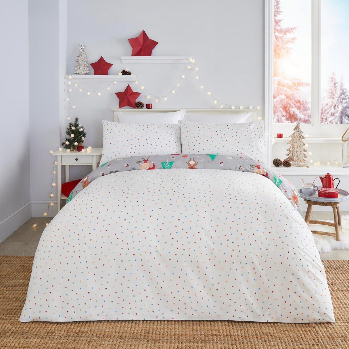 Elf & Santa Duvet Cover Set