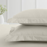 200TC Cotton Percale Oxford Pillowcases Natural