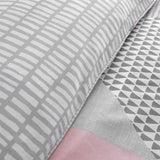 Larsson Geo Duvet Cover Set Pink