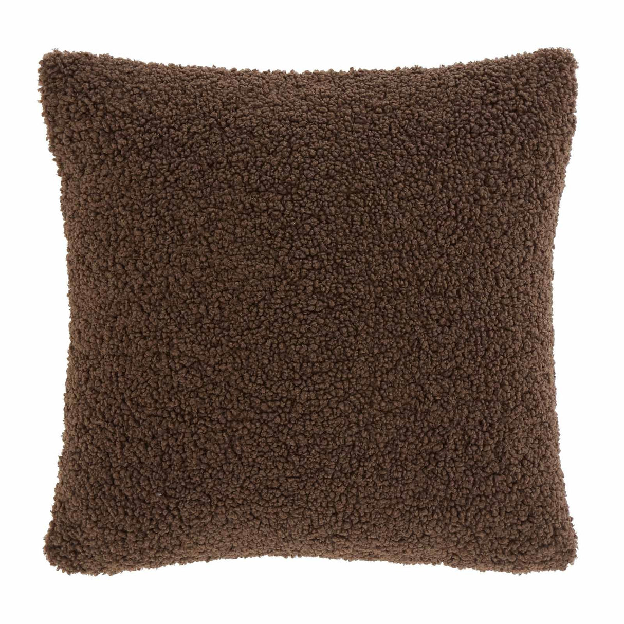 So Soft Velvet Bouclé Cushion Chocolate