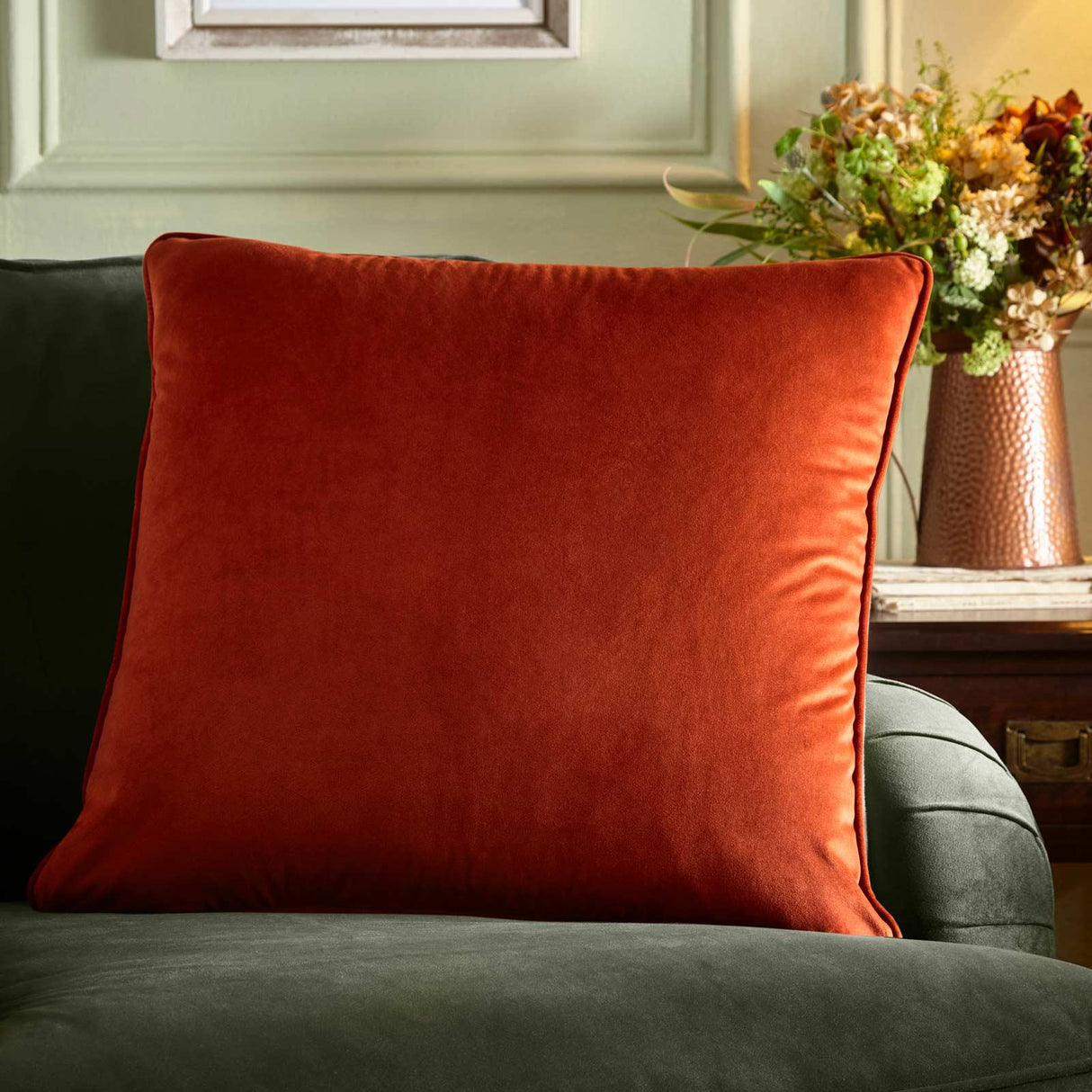 Harlan Velvet Cushion Cover Spice