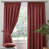 Pembrey Super Thermal Tape Top Curtains Red