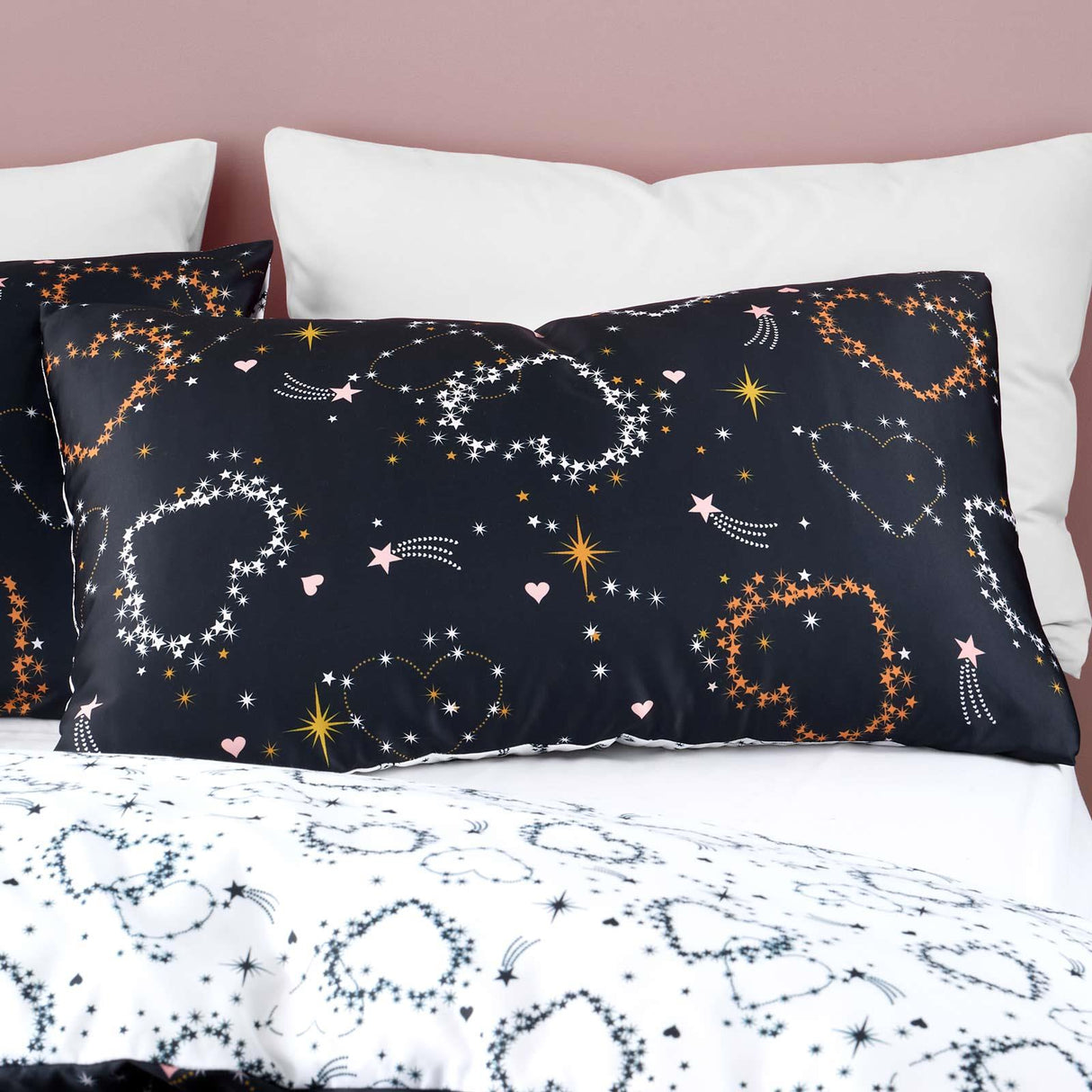 Cosmic Hearts & Stars Duvet Cover Set