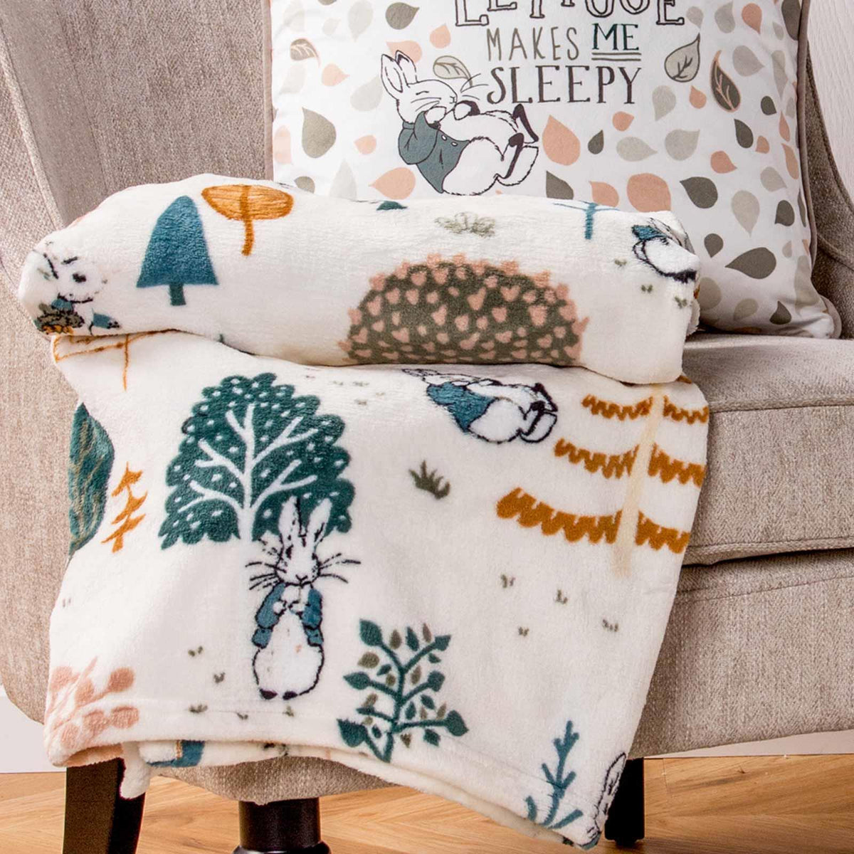 Peter Rabbit™ Scandi Woods Fleece Throw