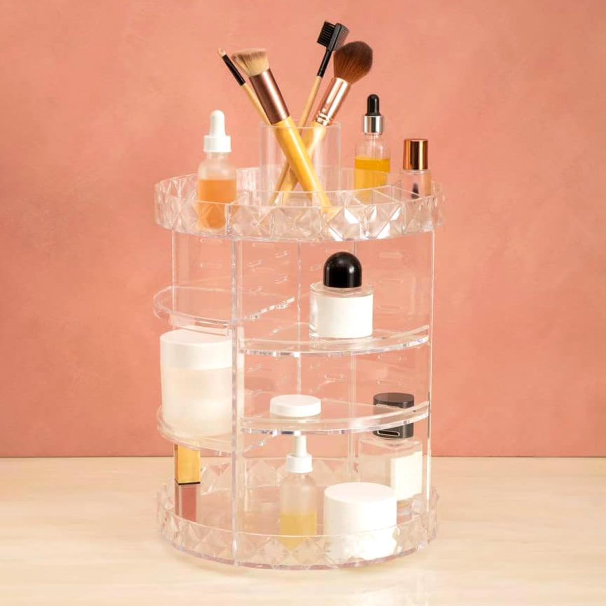 Diamond Spinning Cosmetic Organiser