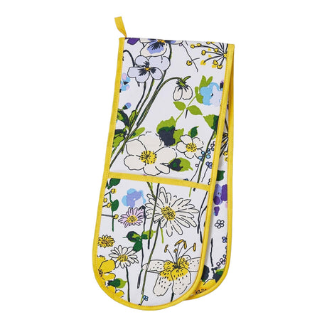 Wildflowers Luxury Cotton Double Oven Glove Oven Gloves Ulster Weavers   