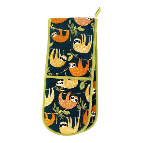 Hanging Around Luxury Cotton Double Oven Glove Oven Gloves Ulster Weavers   