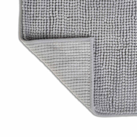 Chenille Bobble Bath Mat Light Grey Bath Mat Allure   